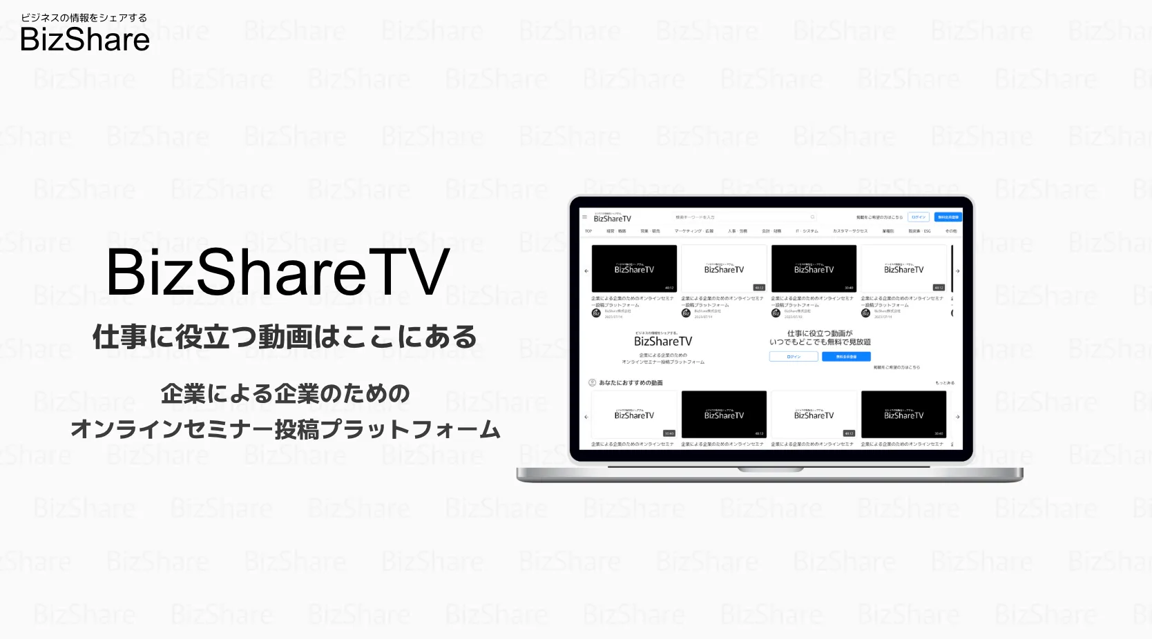 BizShareTVの資料の概要